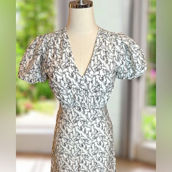 CLUB MONACO MIDI Button Front Dress Size 0 - Picture 8 of 16